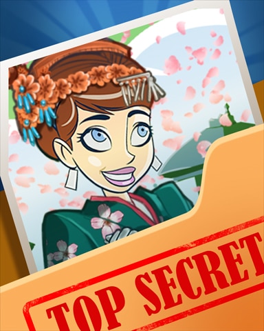 Cherry Blossoms Top Secret Badge