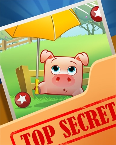 Pig Umbrella Top Secret Badge