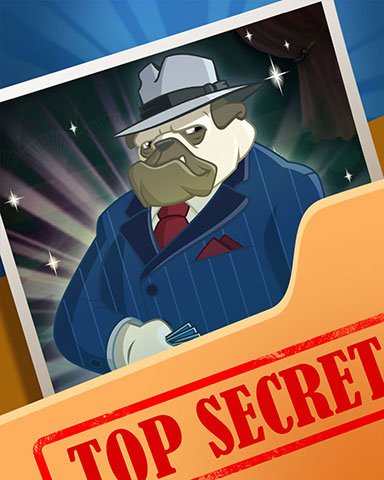 Big Boss Pug Super Secret Badge