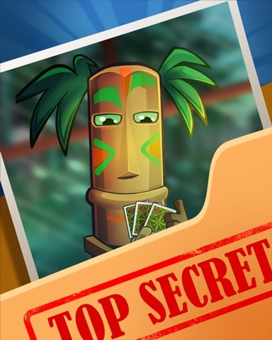 Tiki Rainy Blues Top Secret Badge