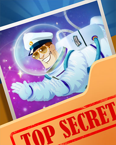 Space Captain Top Secret Badge