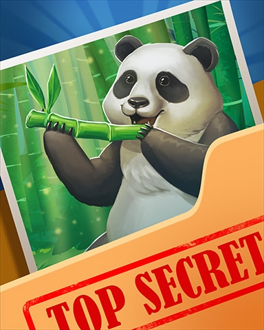 Panda Munching Top Secret Badge