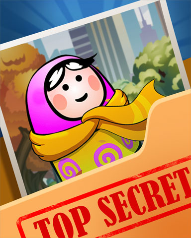 Yellow Matryoshka Top Secret Badge