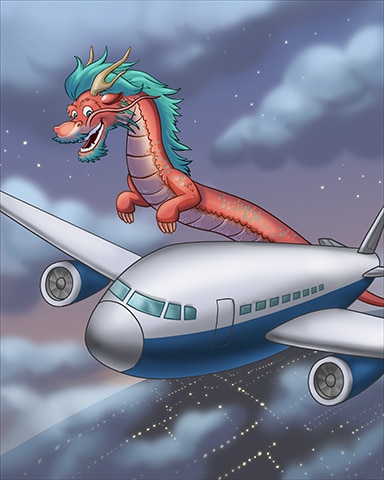 Dragon Airlines Badge - First Class Solitaire HD