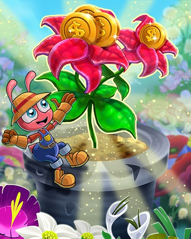 Blooming Coins Badge - Pogo Slots