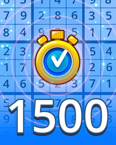 Time Challenge Beginner 1500 Badge - Pogo Daily Sudoku