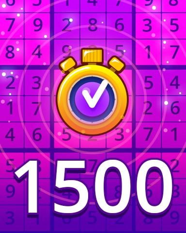 Time Challenge Expert 1500 Badge - Pogo Daily Sudoku