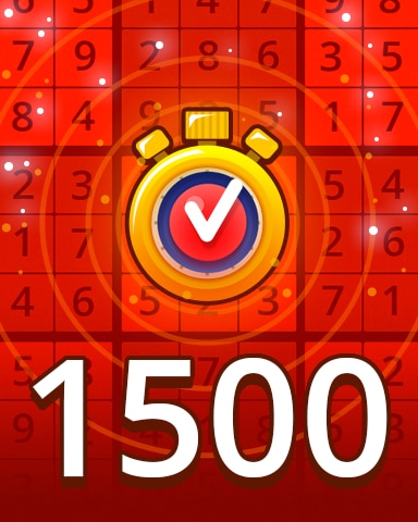 Time Challenge Hard 1500 Badge - Pogo Daily Sudoku