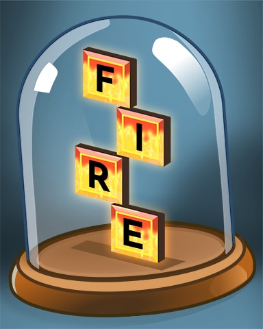 Bookworm HD Fire Blocks Badge