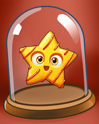 Cookie Connect Striped Star Cookie Badge