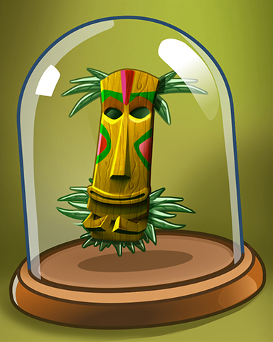 Ancient Tiki Mask Badge - Jungle Gin HD