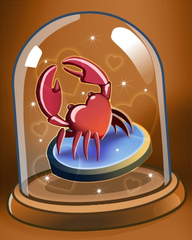 Jet Set Solitaire Crabby Love Badge