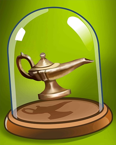 Magic Lamp Badge - Jigsaw Treasure Hunter HD