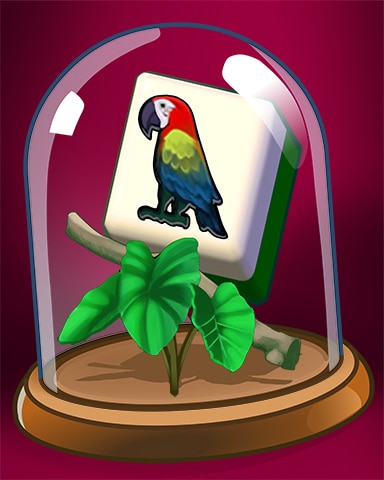 Scarlet Macaw Badge - Mahjong Safari HD