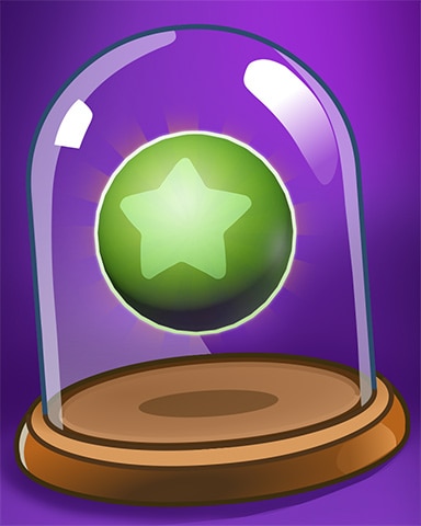 Poppit! Bingo Green Star Ball Badge