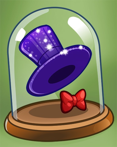 Purple Magician's Hat Badge - Peggle Blast HD