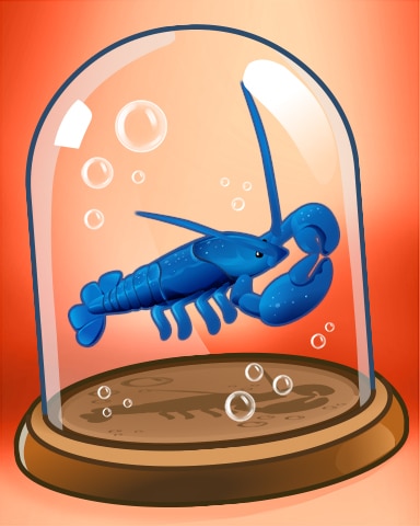 Quinn's Aquarium Blue Lobster Badge