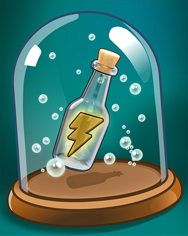 Bottled Lightning Badge - Solitaire Blitz