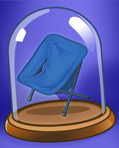 Snowbird Solitaire Blue Chair Badge