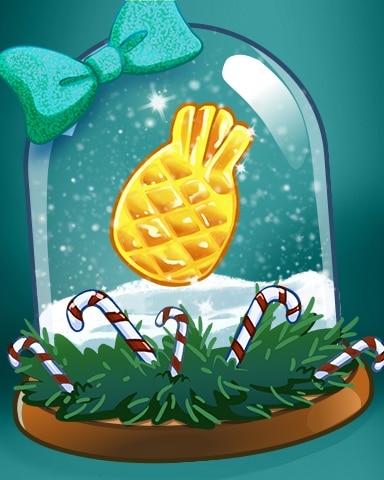 Sweet Tooth Town Holiday Pineapple Badge