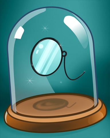 Toothie Monocle Badge - Sweet Tooth Town