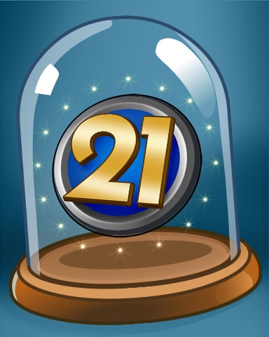 Turbo 21 HD Twenty One Medal Badge