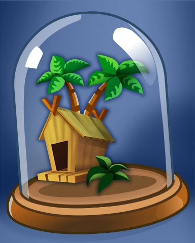 Thousand Island Solitaire HD Isolated Beach House Badge