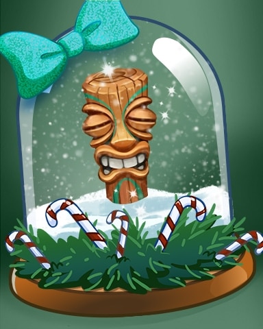 Tri-Peaks Solitaire HD Holiday Tiki Head Badge