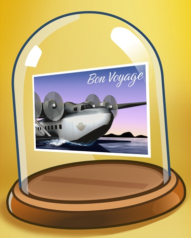 Bon Voyage Postcard Badge - World Class Solitaire HD