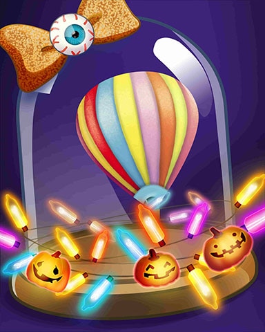 Wheel of Fortune: Pogo Edition Halloween Balloon Badge