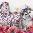 Animals with Blooms Badge Collection