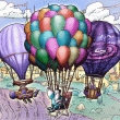 Unbundled: Hot Air Balloons Badge Collection