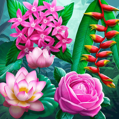 Tropical Flowers Badge Collection Week Two