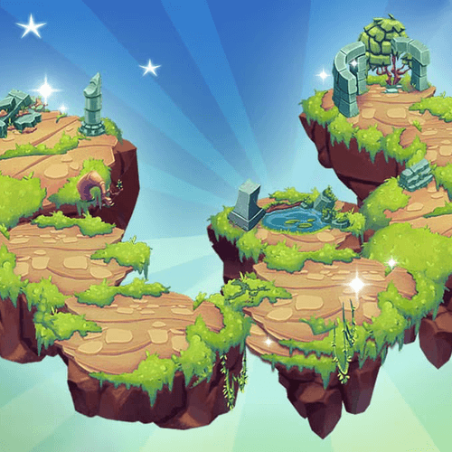 Bejeweled Stars Haunted Ruins Island