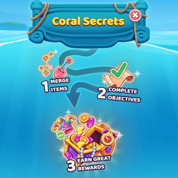 Merge Academy Coral Secrets Event